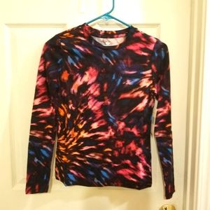 Juicy Couture tye die long sleeve top xs new w tags